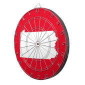 ペンシルバ赤と白ニア ダーツボード (正面右)