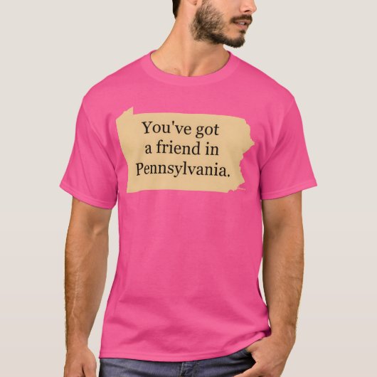 ペンシルベニアに友達ができたね 友達 Tシャツ (正面)