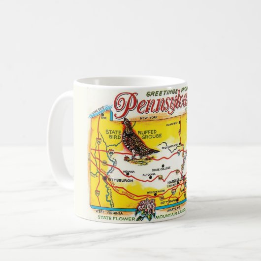 ペンシルベニアマグ コーヒーマグカップ (正面左)