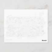 ペンシルベニアヴィンテージ写真マップアンティーク図 ポストカード (裏面)