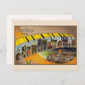 ペンシルベニア州からのグリーティングカード 大型レター ポストカード (正面/裏面)