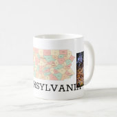 ペンシルベニア州のマグカップ コーヒーマグカップ (正面右)