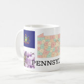 ペンシルベニア州のマグカップ コーヒーマグカップ (正面左)