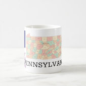 ペンシルベニア州のマグカップ コーヒーマグカップ (中央)