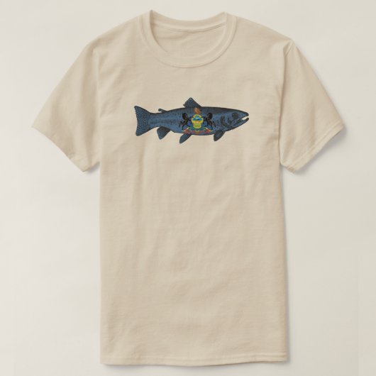 ペンシルベニア州のマス Tシャツ (デザイン正面)
