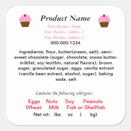 ペンシルベニア州の個人宅食品に関する法律　限られた食品の製造 スクエアシール