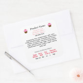 ペンシルベニア州の個人宅食品に関する法律　限られた食品の製造 スクエアシール (封筒)