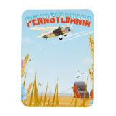 ペンシルベニア州の地方旅行ポスター マグネット (縦)