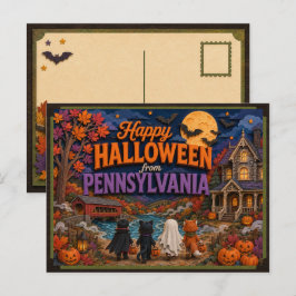 ペンシルベニア州の子供たちからハッピーハロウィン ポストカード