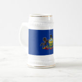 ペンシルベニア州の旗 ビールジョッキ (正面左)