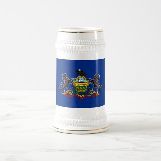 ペンシルベニア州の旗 ビールジョッキ (中央)