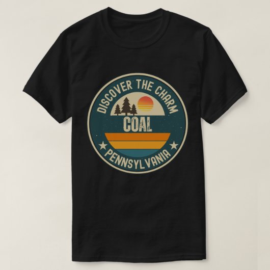 ペンシルベニア州の石炭 Tシャツ (デザイン正面)
