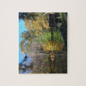 ペンシルベニア州の秋の景色が望める座席 ジグソーパズル (縦)