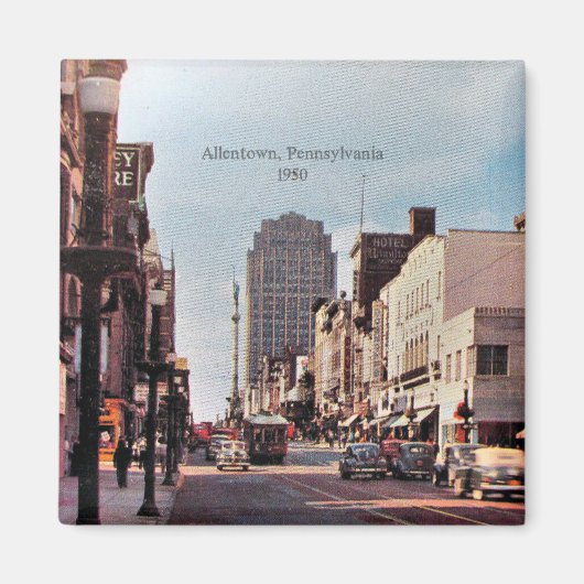 ペンシルベニア州アレンタウン1950年 マグネット (正面)
