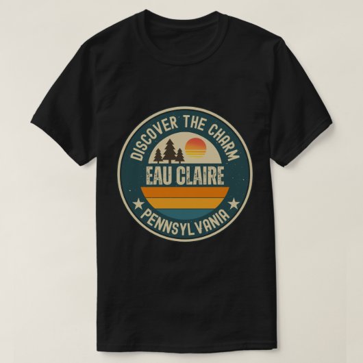 ペンシルベニア州オークレア Tシャツ (デザイン正面)