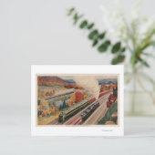 ペンシルベニア州ジョンズタウン（商業列車） ポストカード (スタンド正面)