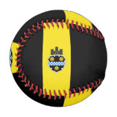 ペンシルベニア州ピッツバーグ国旗 野球ボール (正面左)