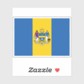 ペンシルベニア州フィラデルフィア国旗 シール (シート)