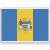 ペンシルベニア州フィラデルフィア国旗 シール (正面)