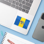 ペンシルベニア州フィラデルフィア国旗 シール (ノートパソコンとiPhone)