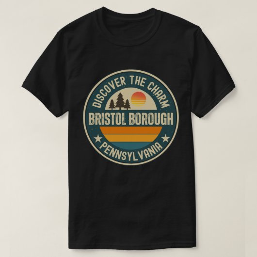 ペンシルベニア州ブリストル自治区 Tシャツ (デザイン正面)