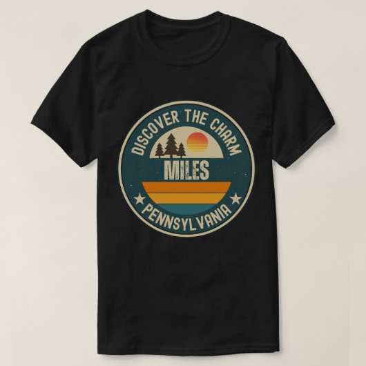ペンシルベニア州マイルズ Tシャツ (デザイン正面)