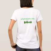 ペンシルベニア州ライム病啓発Tシャツ Tシャツ (裏面)