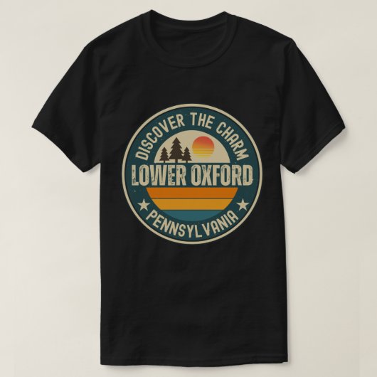 ペンシルベニア州ローワーオックスフォード Tシャツ (デザイン正面)
