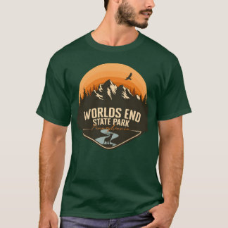 ペンシルベニア州ワールズエンド州立公園 キャンプギフト Tシャツ