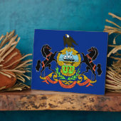 ペンシルベニア州旗プラーク フォトプラーク (側面)