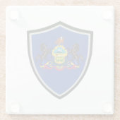 ペンシルベニア州旗 ガラスコースター (裏面)