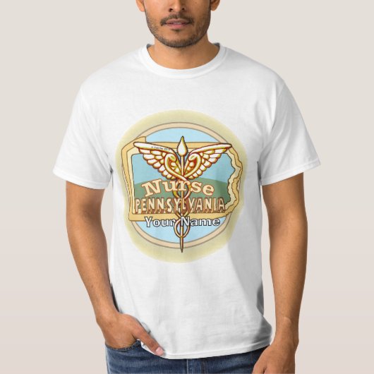 ペンシルベニア州看護師カドゥケウス Tシャツ (正面)