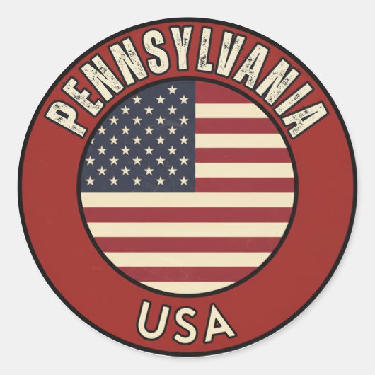 ペンシルベニア州 アメリカ合衆国 ラウンドシール (正面)