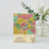 ペンシルベニア州、ニュージャージー州、デラウェアの地図 ポストカード (スタンド正面)