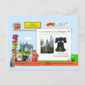 ペンシルベニア州,フィラデルフィア ポストカード (正面)