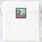 ペンシルベニア州，フィラデルフィア |独立ホール スクエアシール (バッグ)