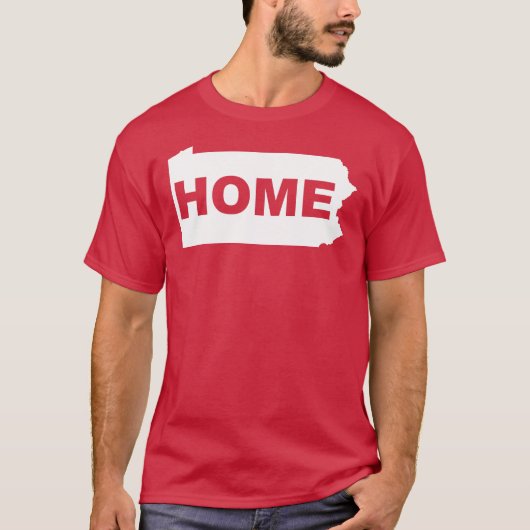 ペンシルベニア州 ホームタウンスタイル Tシャツ (正面)