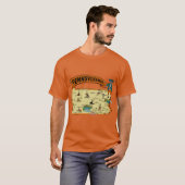 ペンシルベニア州 - ヴィンテージ観光 Tシャツ (正面フル)