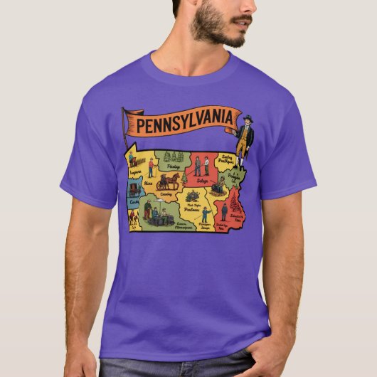 ペンシルベニア州 - ヴィンテージ観光 Tシャツ (正面)