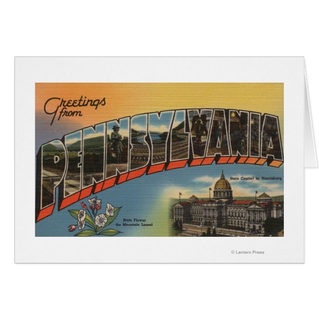 ペンシルベニア州(州首都/花) (正面横)