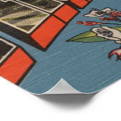 ペンシルベニア州(州首都/花) 2 ポスター (角)