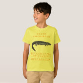 ペンシルベニア準州の両生類 オオサンショウウオ Tシャツ (正面フル)