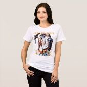 ペンシルベニア準州の犬 グレートデーン トライブレンドTシャツ (正面全面)