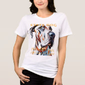 ペンシルベニア準州の犬 グレートデーン トライブレンドTシャツ (正面)