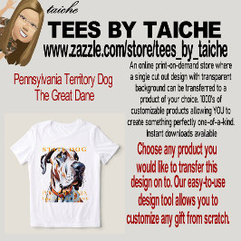 ペンシルベニア準州の犬 グレートデーン トライブレンドTシャツ