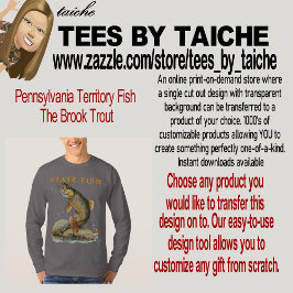 ペンシルベニア準州の魚 ブルックトラウト Tシャツ