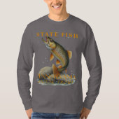 ペンシルベニア準州の魚 ブルックトラウト Tシャツ (正面)