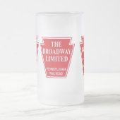 ペンシルベニア鉄道ブロードウェイ限定ビールスタイン フロストグラスビールジョッキ (中央)