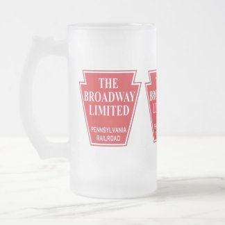 ペンシルベニア鉄道ブロードウェイ限定ビールスタイン フロストグラスビールジョッキ