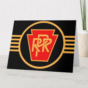 ペンシルベニア鉄道ロゴ、黒、金ゴールド カード